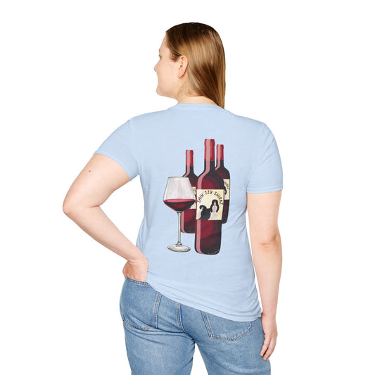 Shih Tzu Shiraz  | Cute Dog Mom Shirt for Wine Enthusiasts