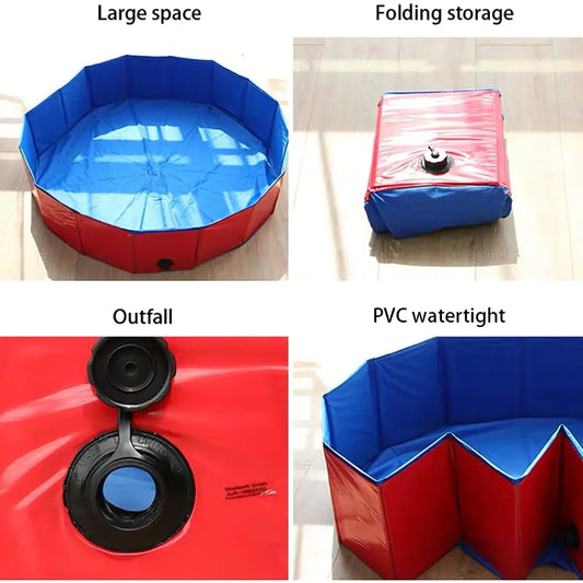 Folding Pet Splash Pool: Keep Your Pets Cool and Happy All Summer Long!