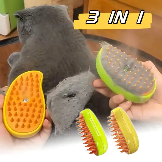 3-in-1 Pet Steam Brush