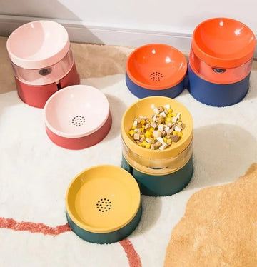 Spill-Proof Pet Drinking Water & Feeding Bowl - Keep Your Floors Clean and Your Pets Happy!