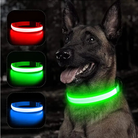 High Visibility LED Glowing Dog Collar